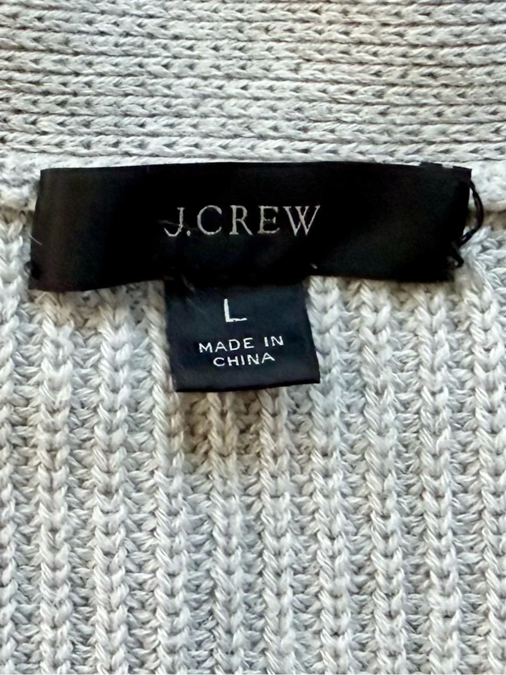 J. Crew Oversized Gray Cardigan Size L